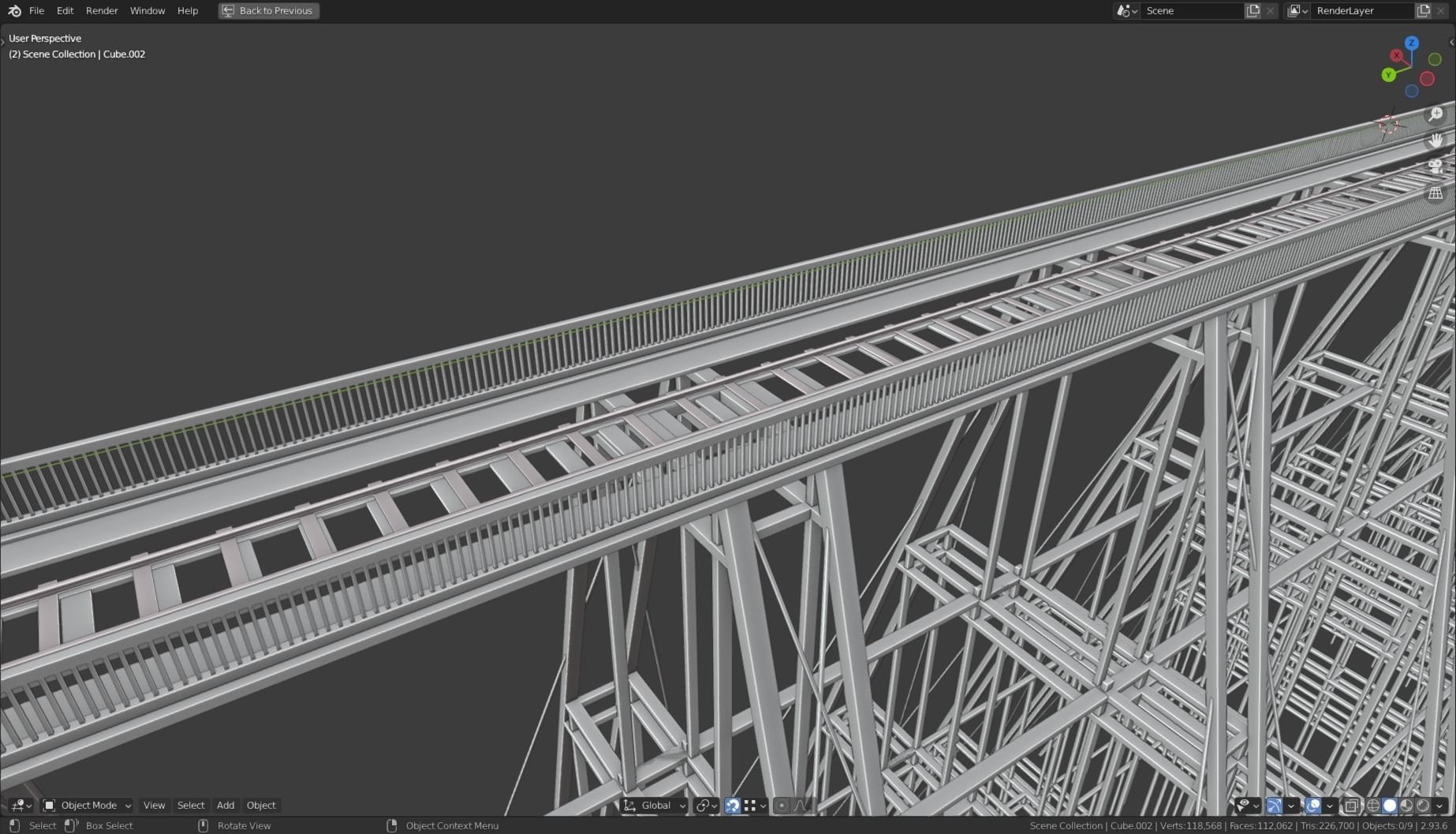 RAILWAY BRIDGE WILD WEST 3D model_5