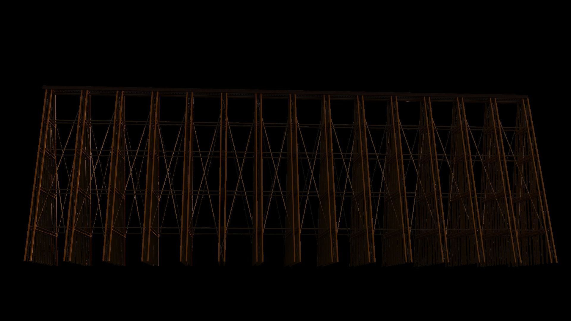 RAILWAY BRIDGE WILD WEST 3D model_13