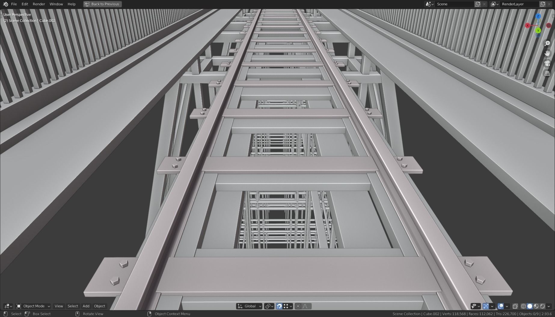 RAILWAY BRIDGE WILD WEST 3D model_6