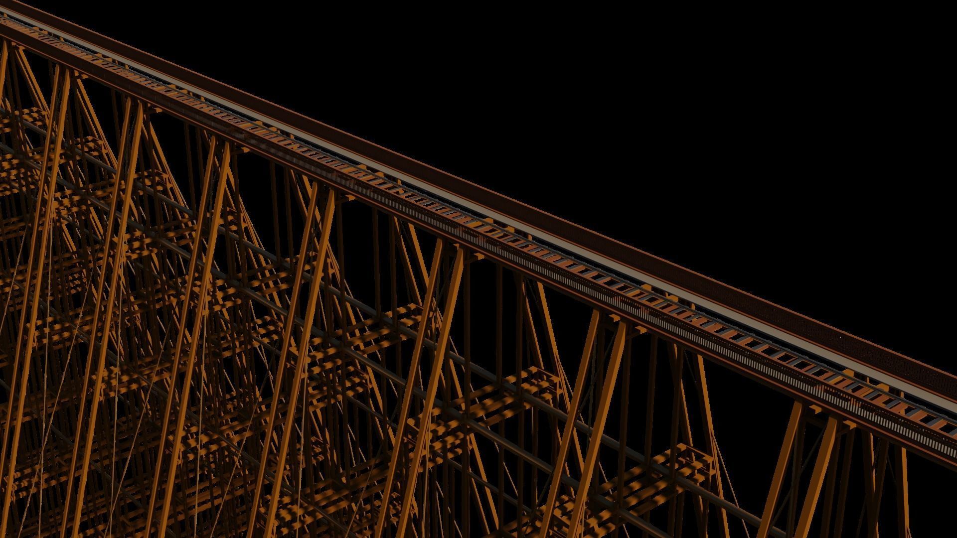 RAILWAY BRIDGE WILD WEST 3D model_12