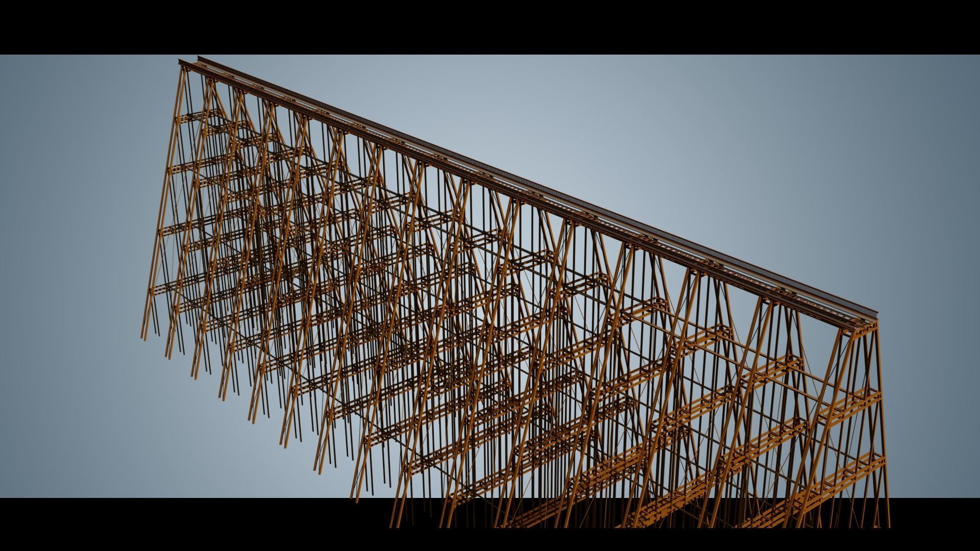 RAILWAY BRIDGE WILD WEST 3D model_2