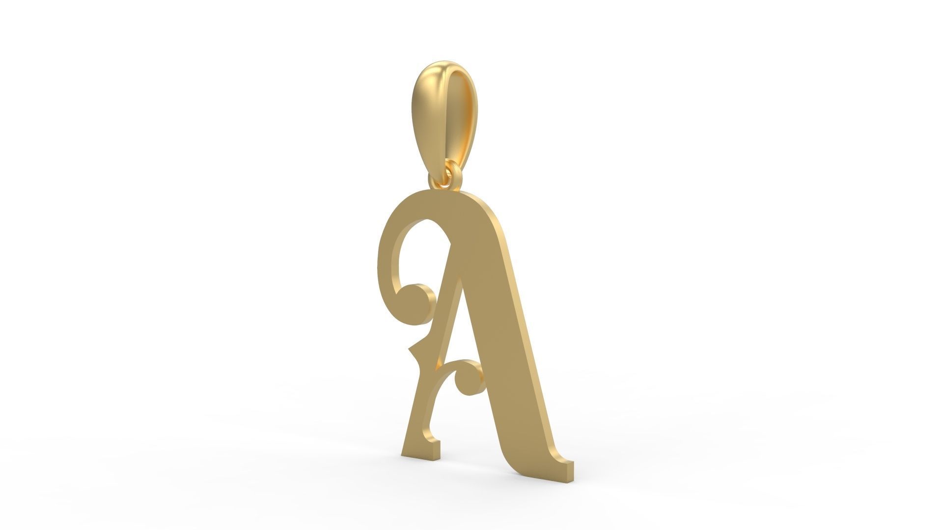 Initial Letters Pendant Banthern A 3D print model_1