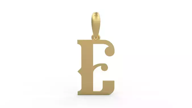 Initial Letters Pendant Banthern E