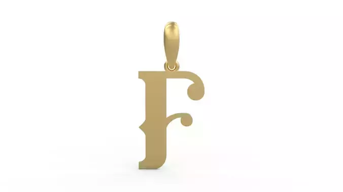 Initial Letters Pendant Banthern F