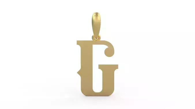 Initial Letters Pendant Banthern G