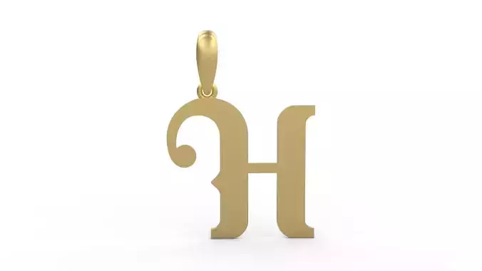 Initial Letters Pendant Banthern H