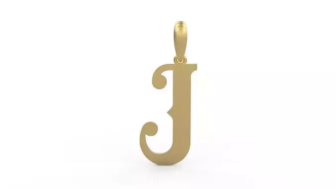 Initial Letters Pendant Banthern J
