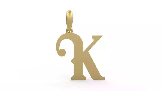 Initial Letters Pendant Banthern K