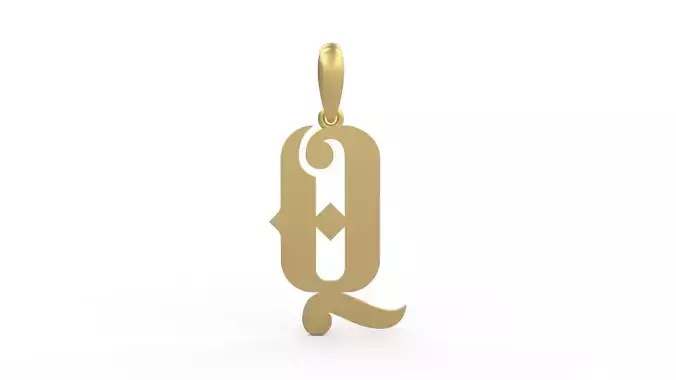 Initial Letters Pendant Banthern Q