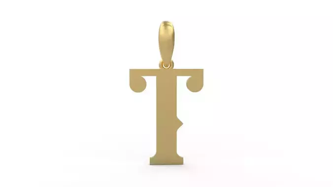  Initial Letters Pendant Banthern T