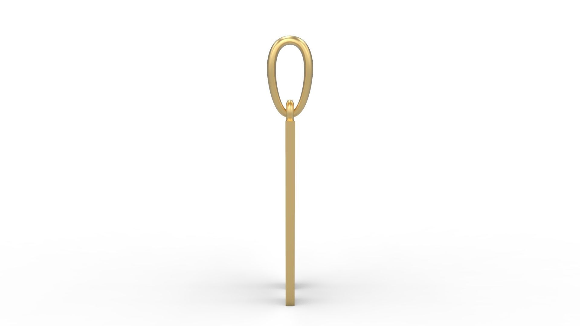 Initial Letters Pendant Banthern W 3D print model_2