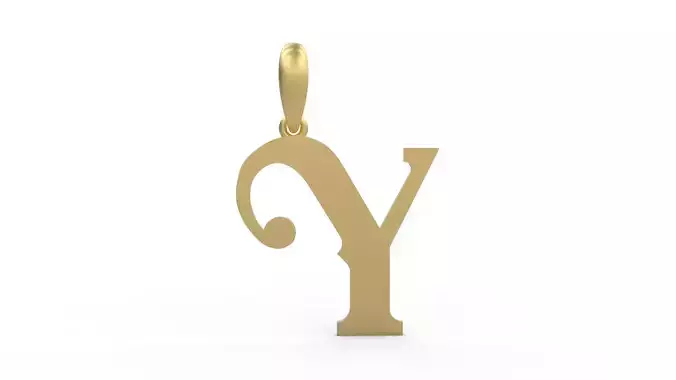 Initial Letters Pendant Banthern Y