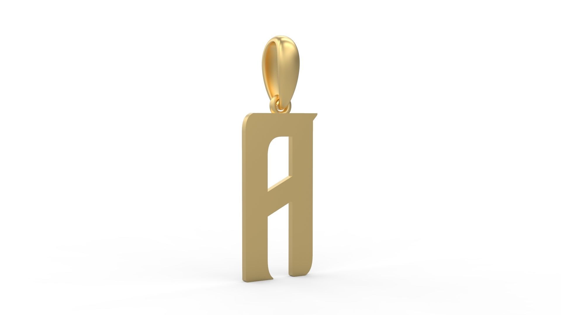Initial Letters Pendant BASTERU A 3D print model_3