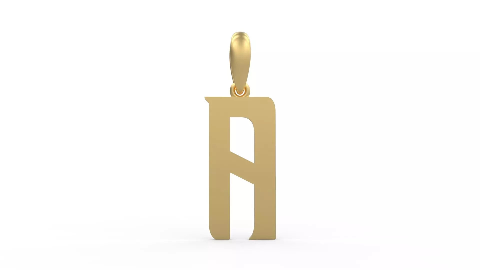Initial Letters Pendant BASTERU A 3D print model_0