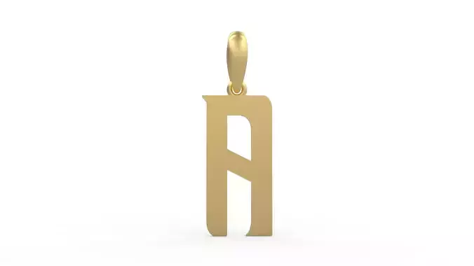 Initial Letters Pendant BASTERU A 3D print model