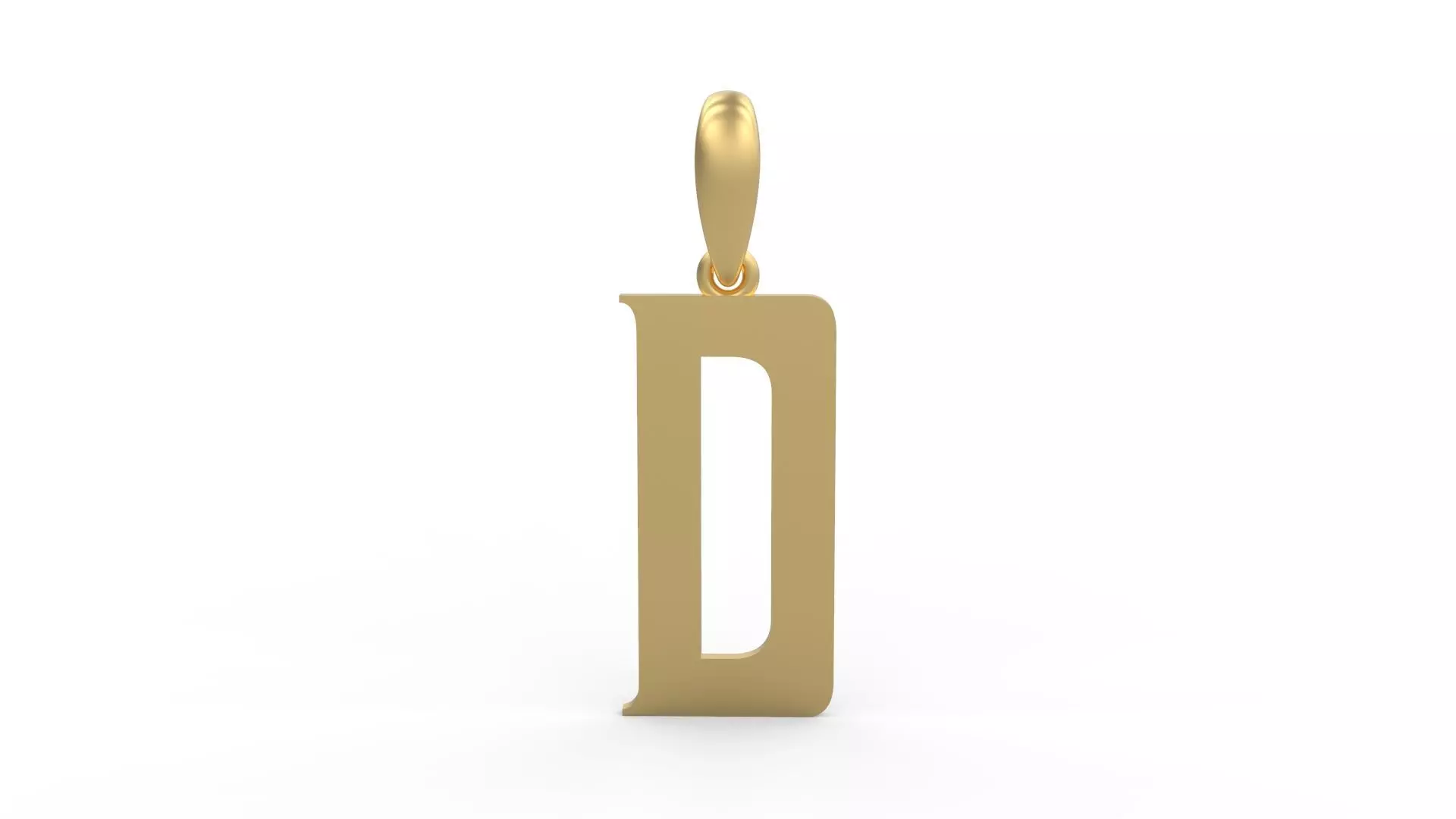 Initial Letters Pendant BASTERU D 3D print model_0