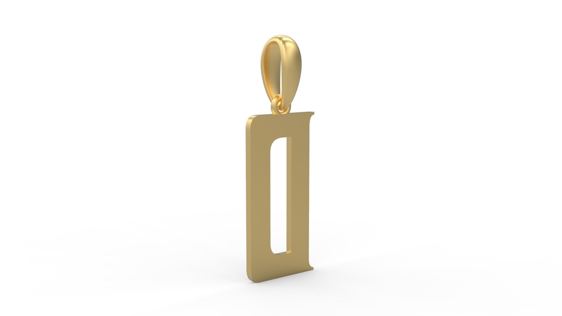 Initial Letters Pendant BASTERU D 3D print model_3