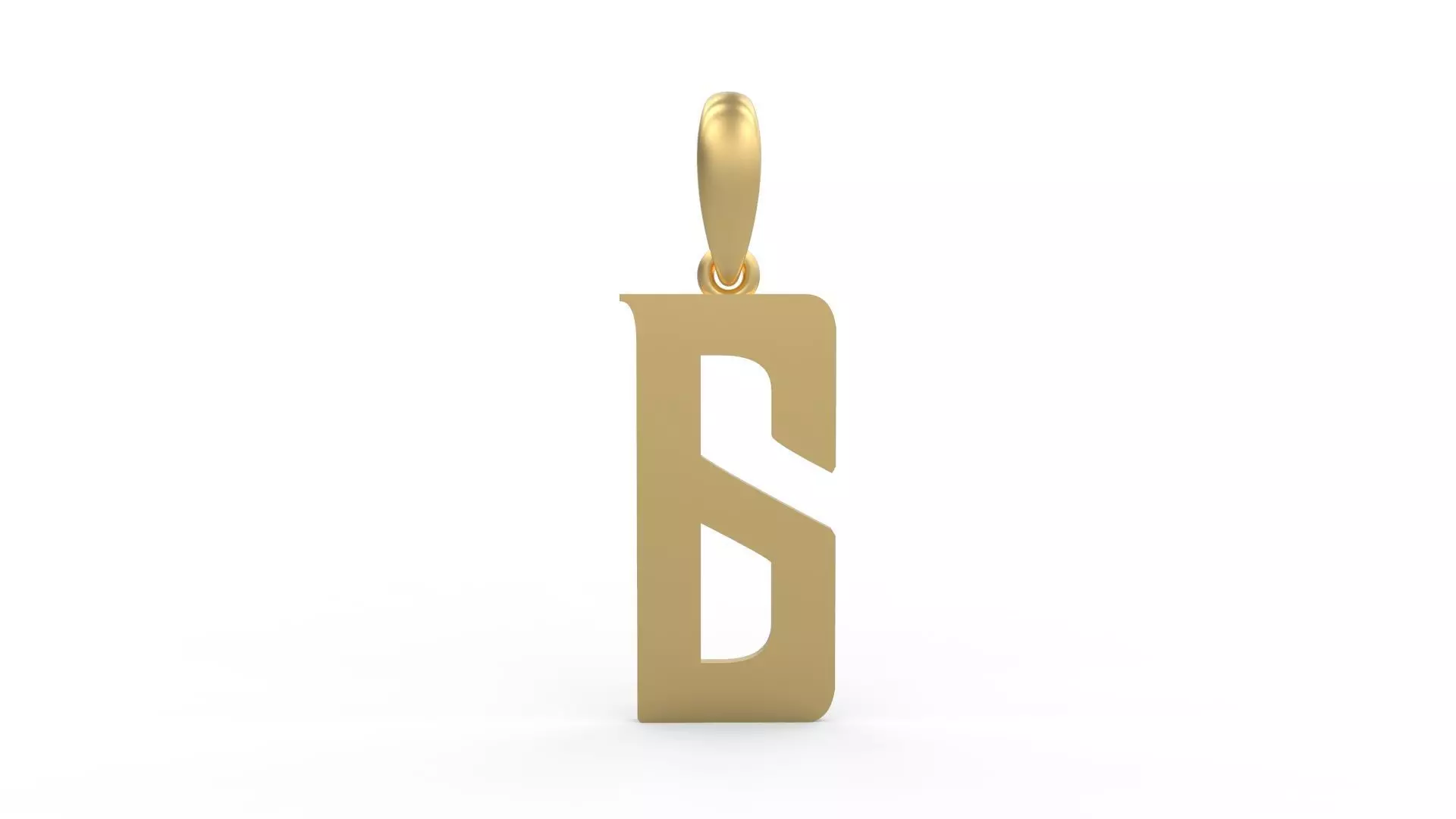 Initial Letters Pendant BASTERU G 3D print model_0
