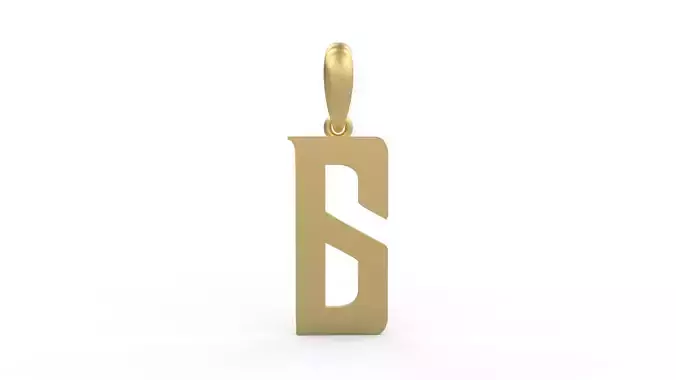 Initial Letters Pendant BASTERU G 3D print model
