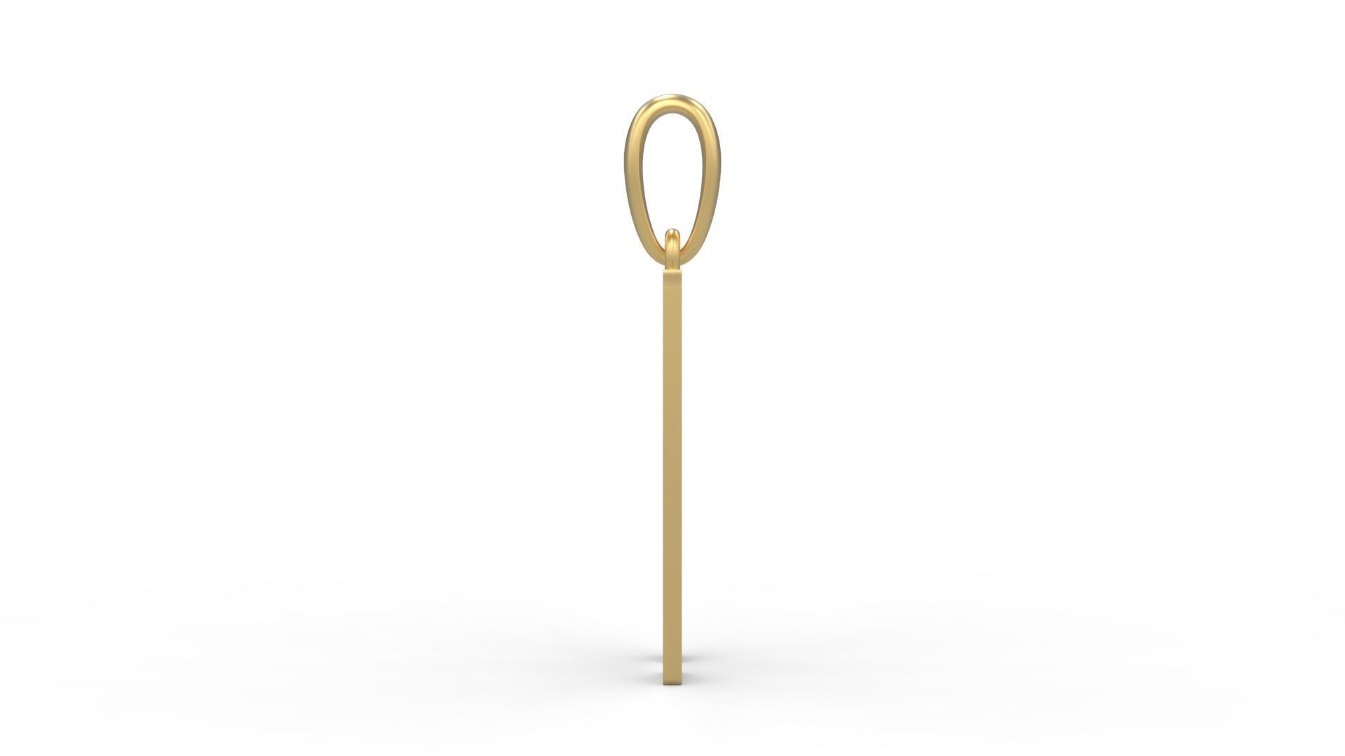 Initial Letters Pendant BASTERU H 3D print model_2