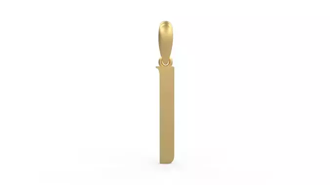 Initial Letters Pendant BASTERU I 3D print model