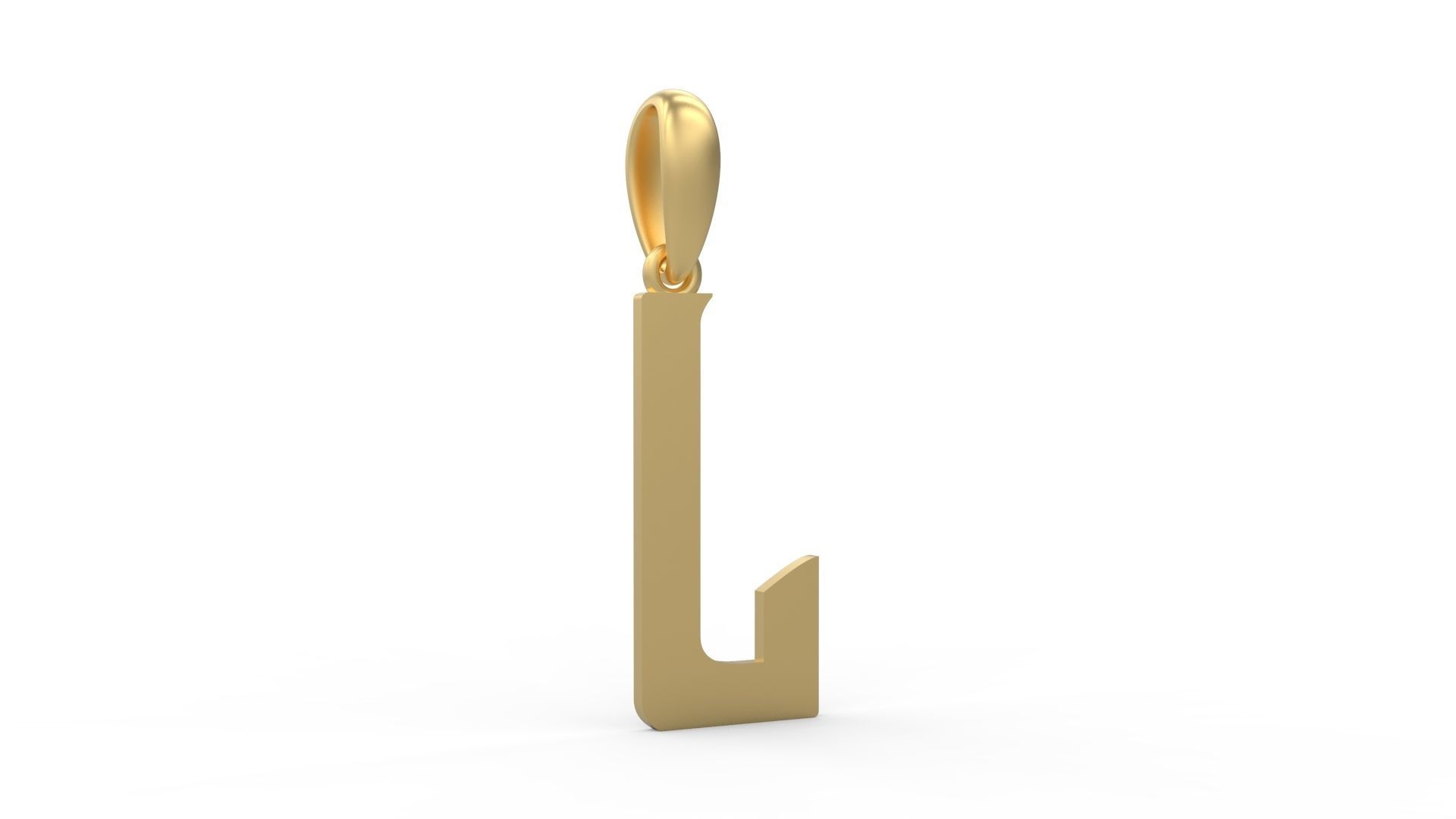 Initial Letters Pendant BASTERU J 3D print model_3
