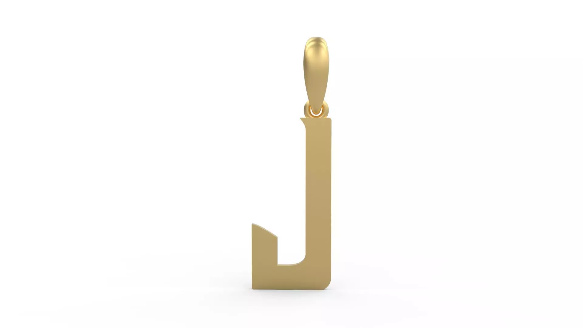 Initial Letters Pendant BASTERU J 3D print model_0