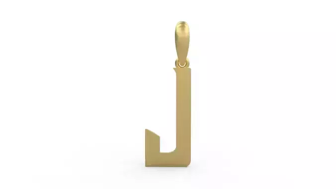 Initial Letters Pendant BASTERU J 3D print model