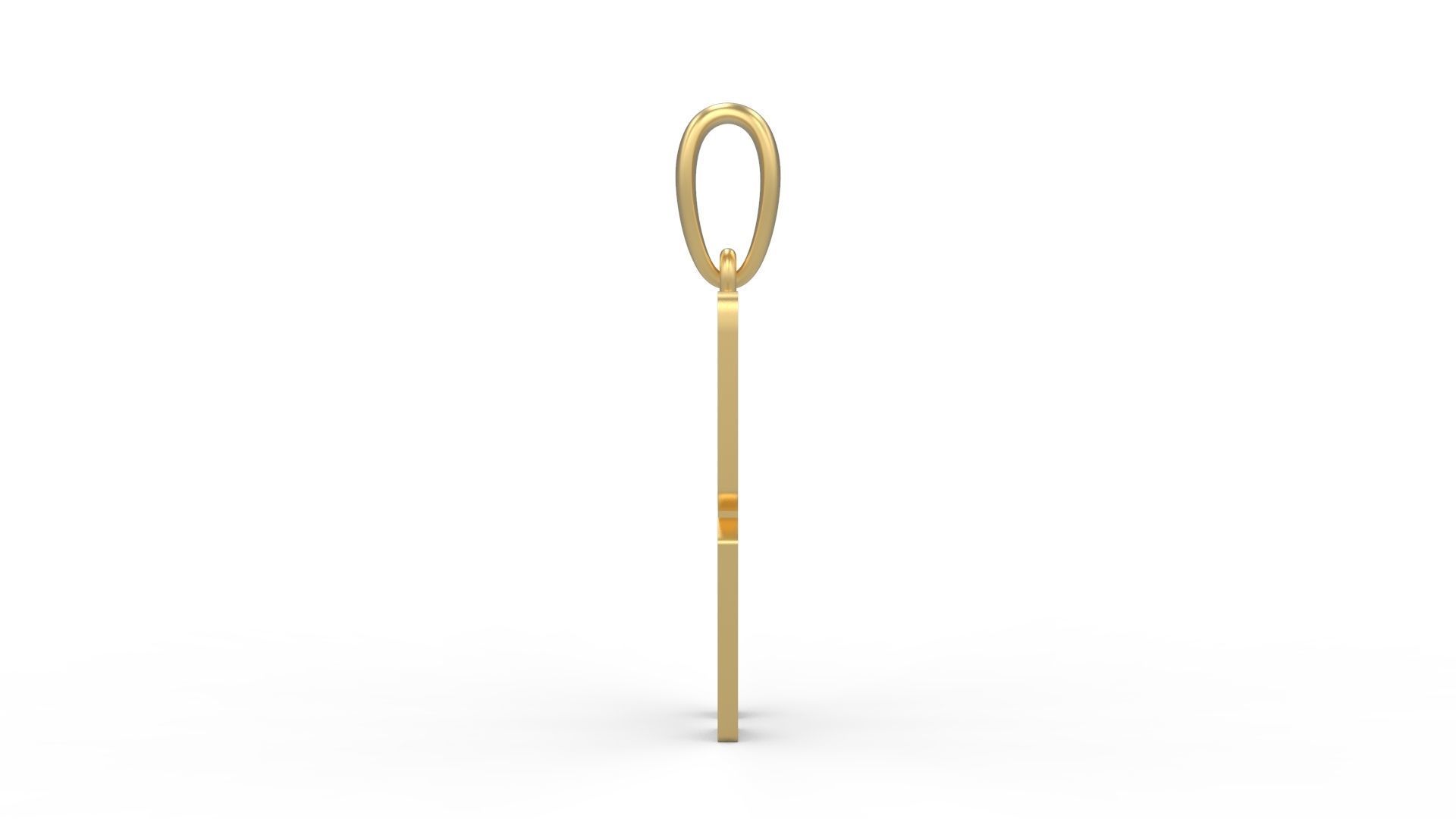 Initial Letters Pendant BASTERU K 3D print model_2