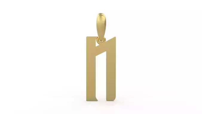 Initial Letters Pendant BASTERU N 3D print model