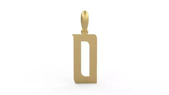 Initial Letters Pendant BASTERU O 3D print model