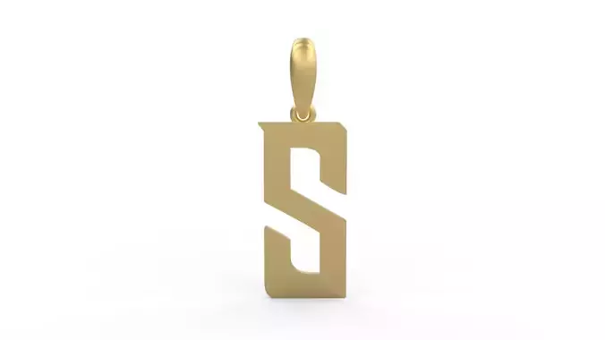Initial Letters Pendant BASTERU S 3D print model
