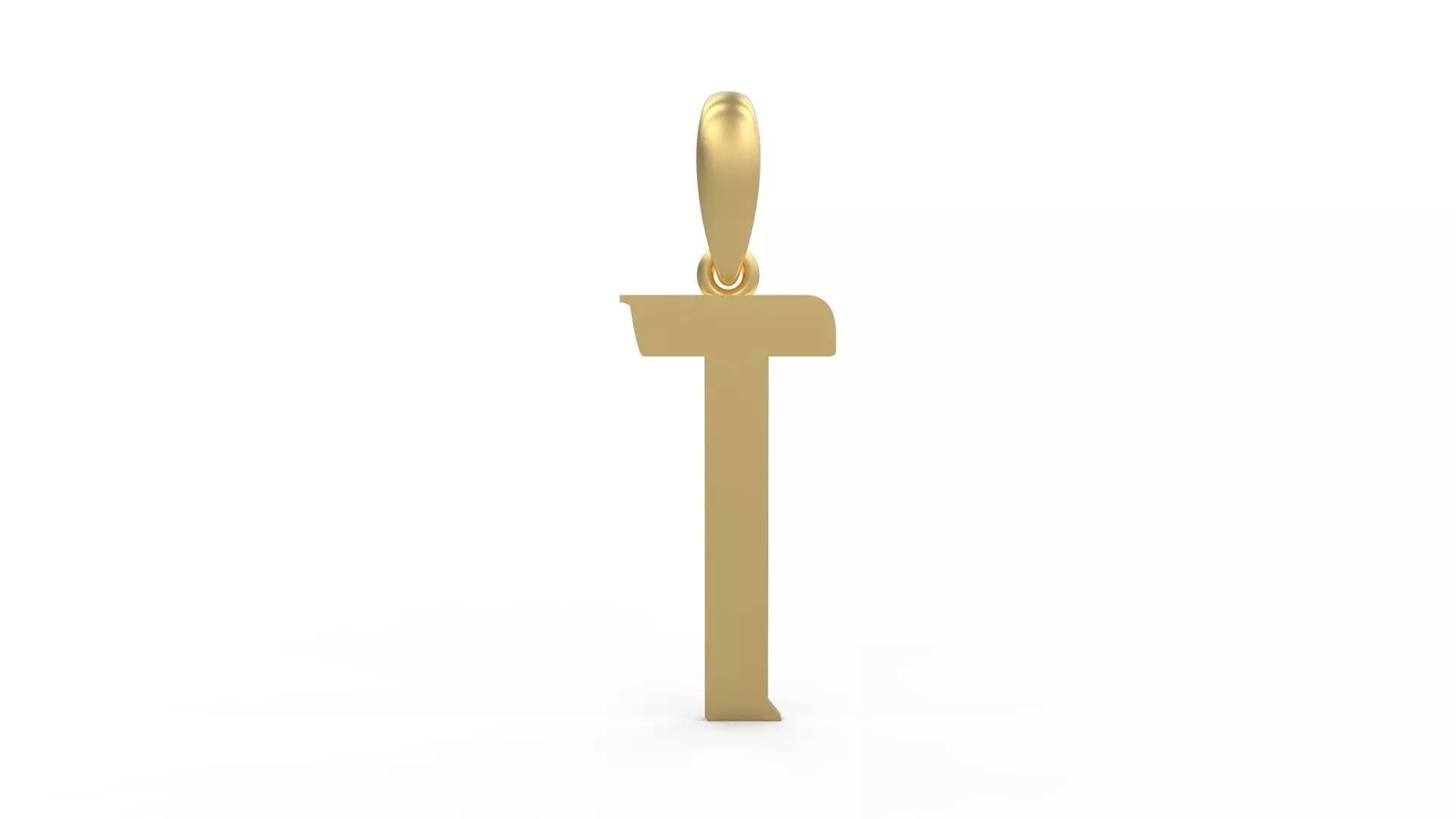 Initial Letters Pendant BASTERU T 3D print model_0