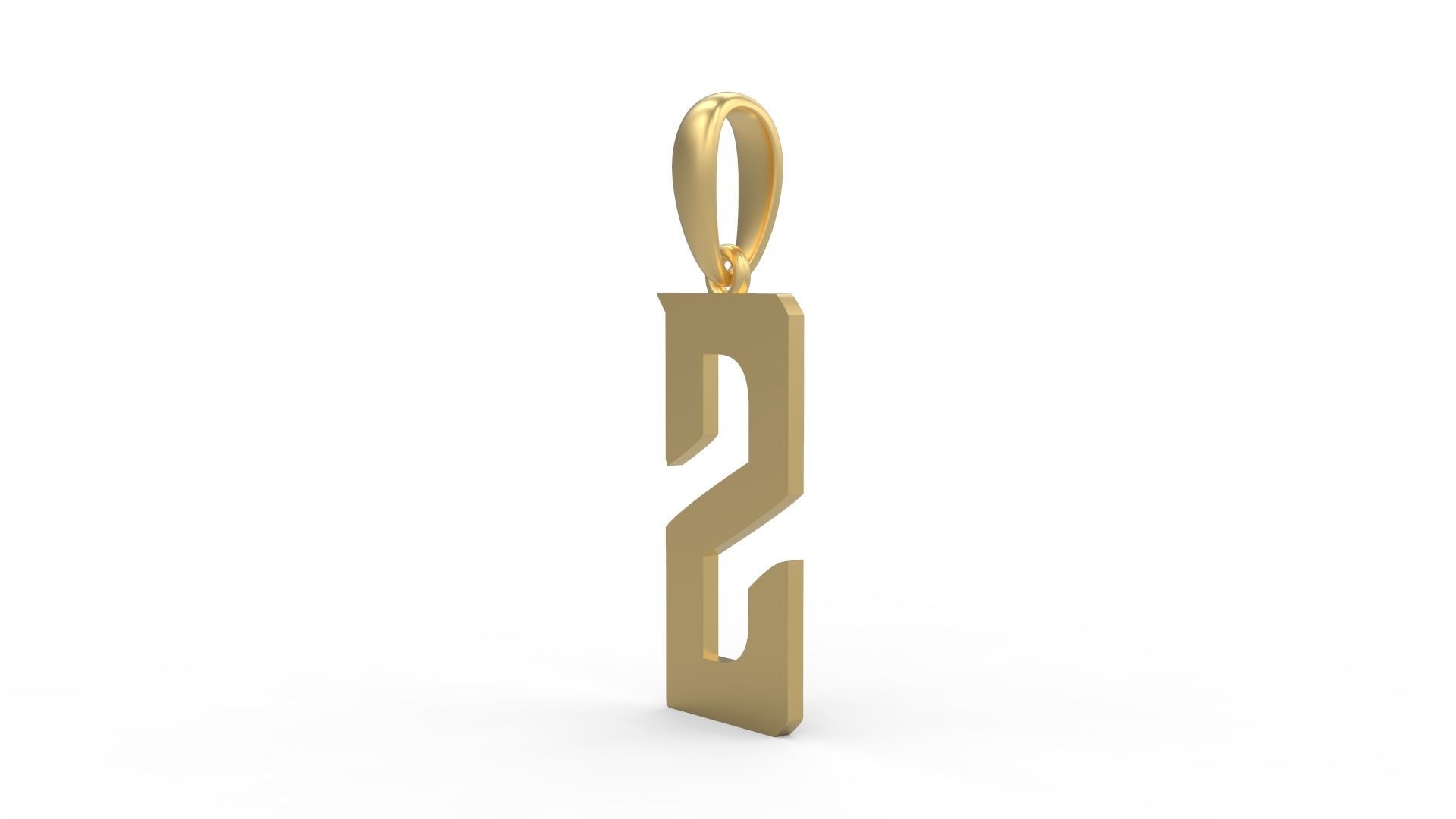 Initial Letters Pendant BASTERU Z 3D print model_1