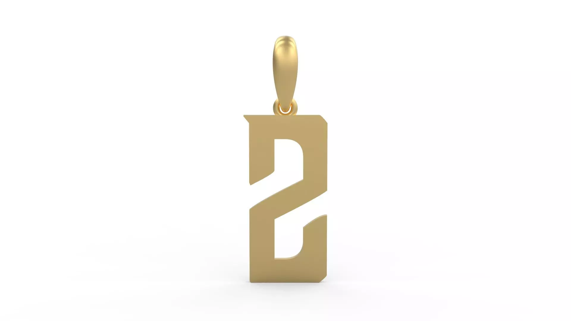 Initial Letters Pendant BASTERU Z 3D print model_0
