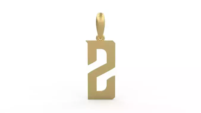 Initial Letters Pendant BASTERU Z 3D print model
