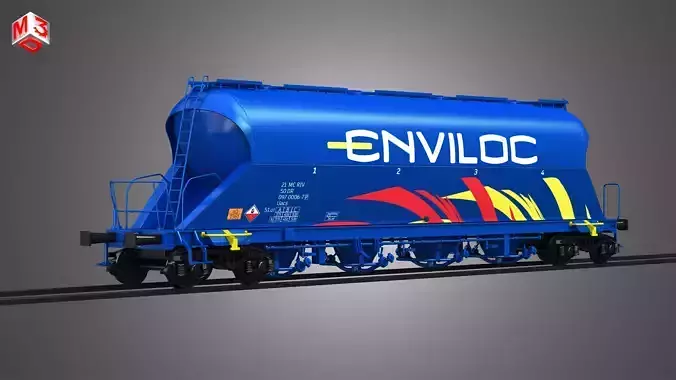Dust Silo Wagon - Silo Container Car