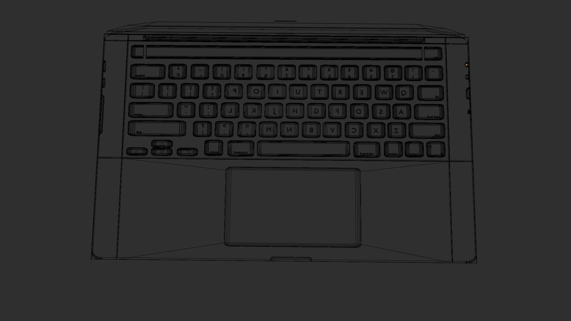 laptop - MacBook Pro Low-poly 3D model_7