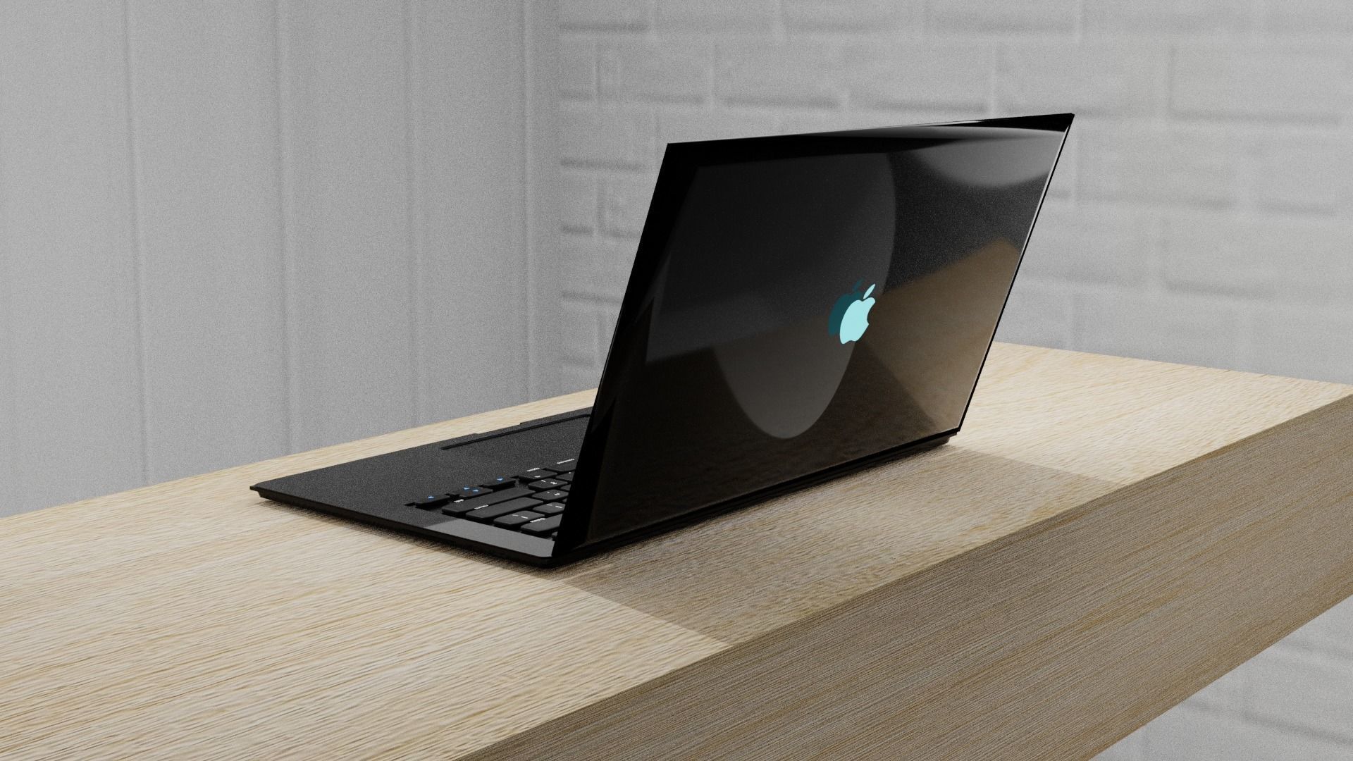 laptop - MacBook Pro Low-poly 3D model_1