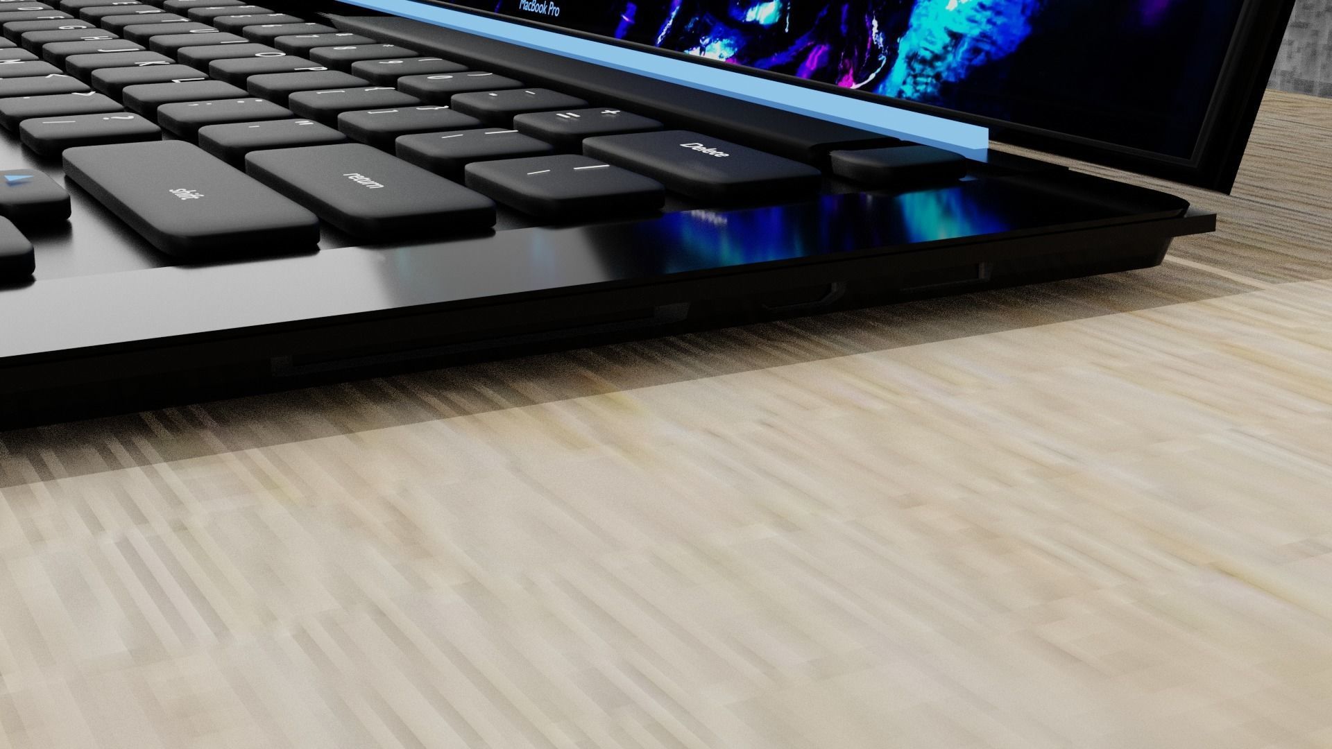 laptop - MacBook Pro Low-poly 3D model_2