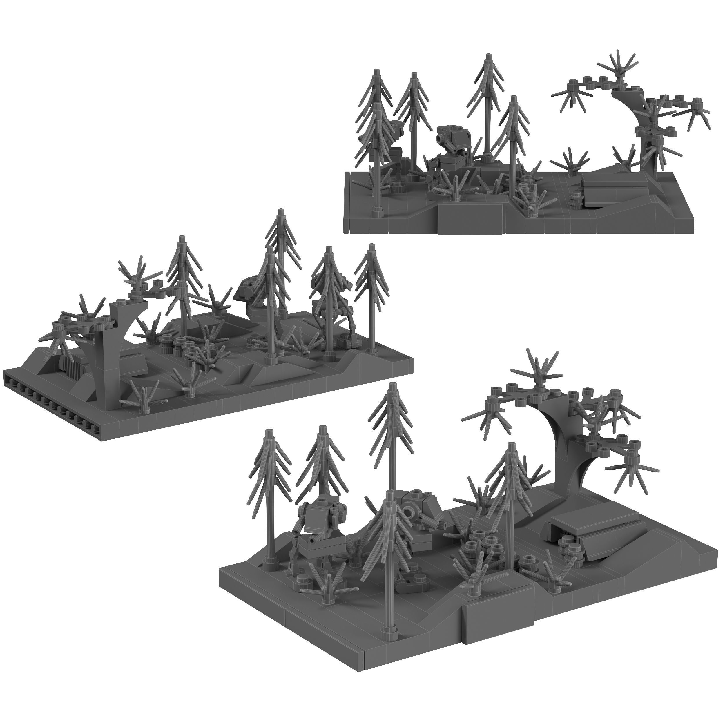 Lego - 40362 Battle of Endor Micro Build 3D model_1