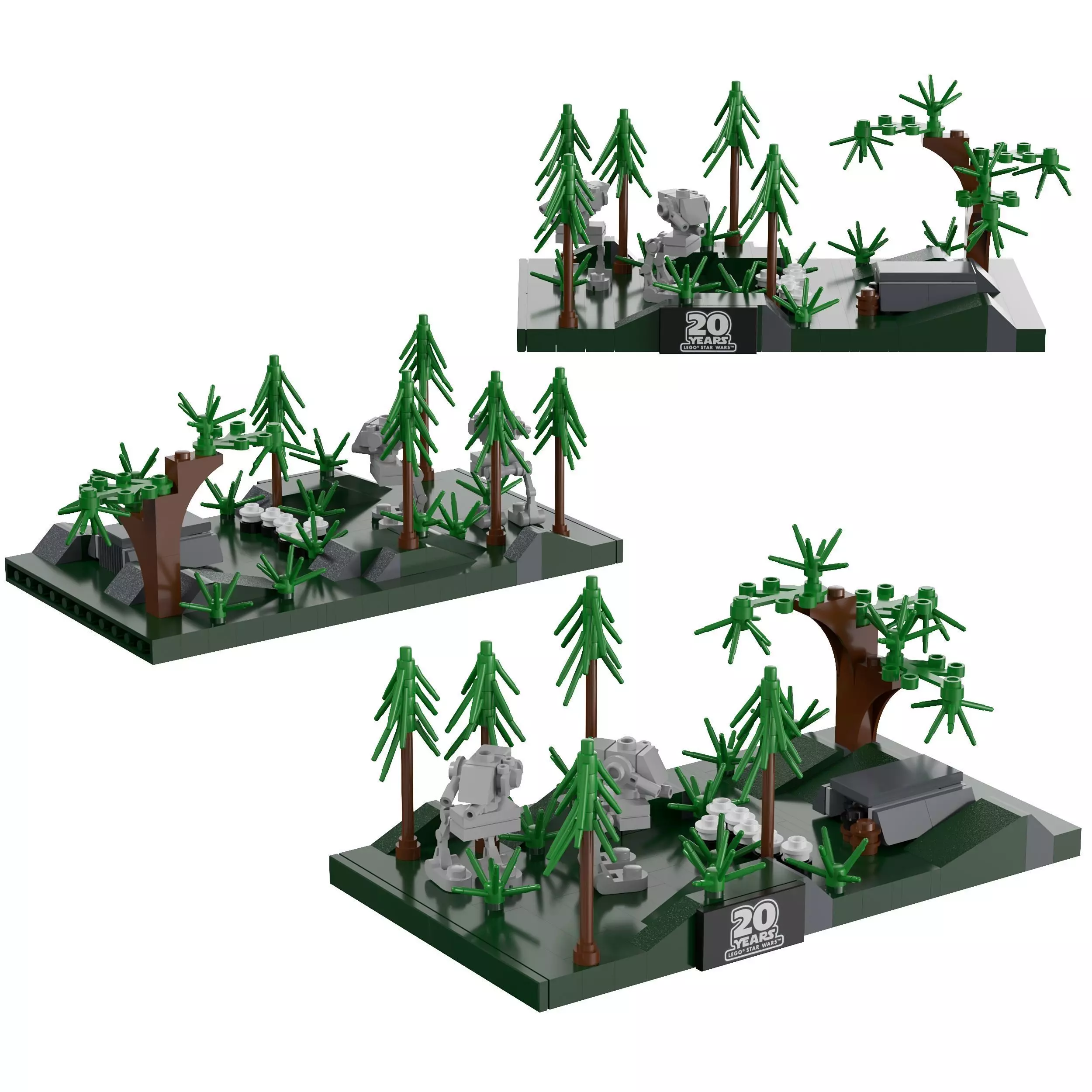 Lego - 40362 Battle of Endor Micro Build 3D model_0