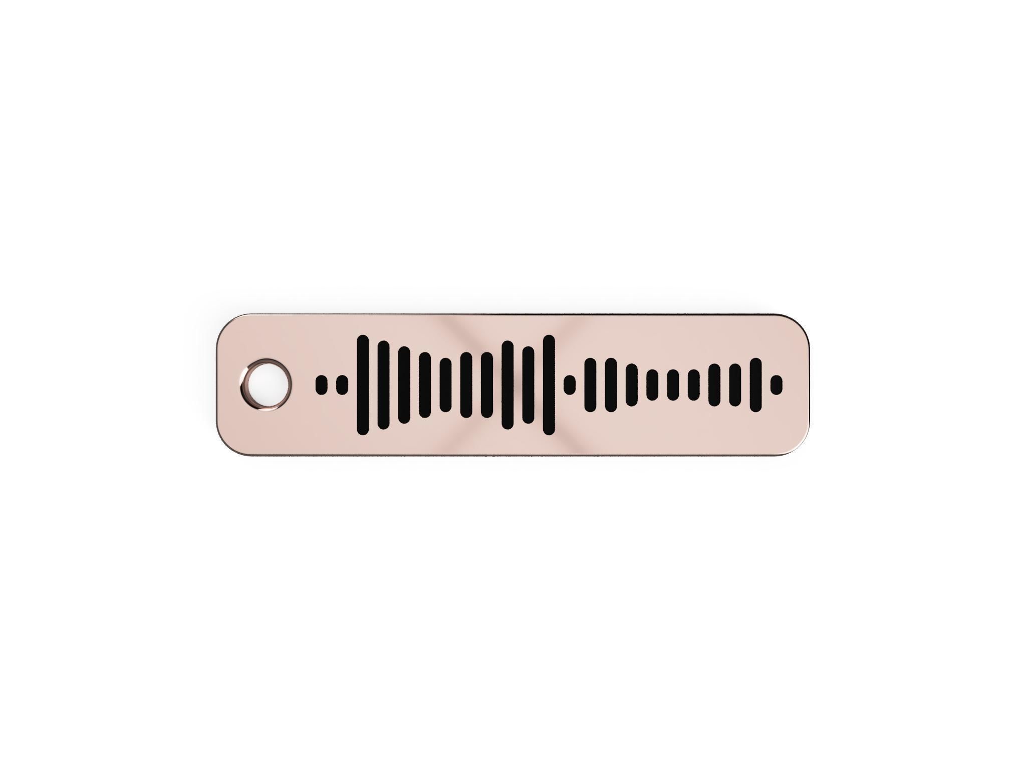 Better Together Spotify Code Keychain 3D print model_6