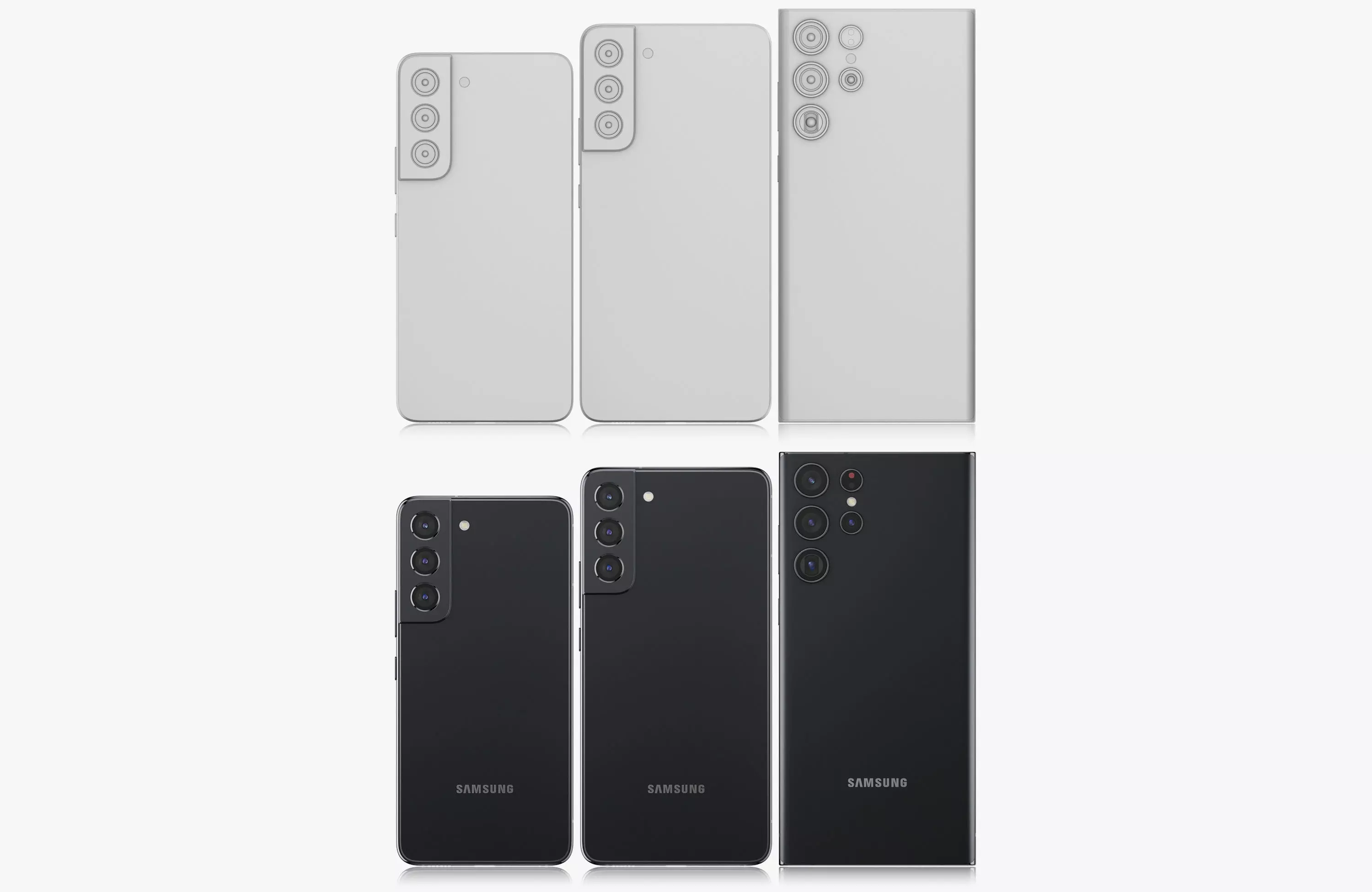 STL 3D Print Samsung Galaxy S22 and S22 Plus and S22 Ultra 3D model_0