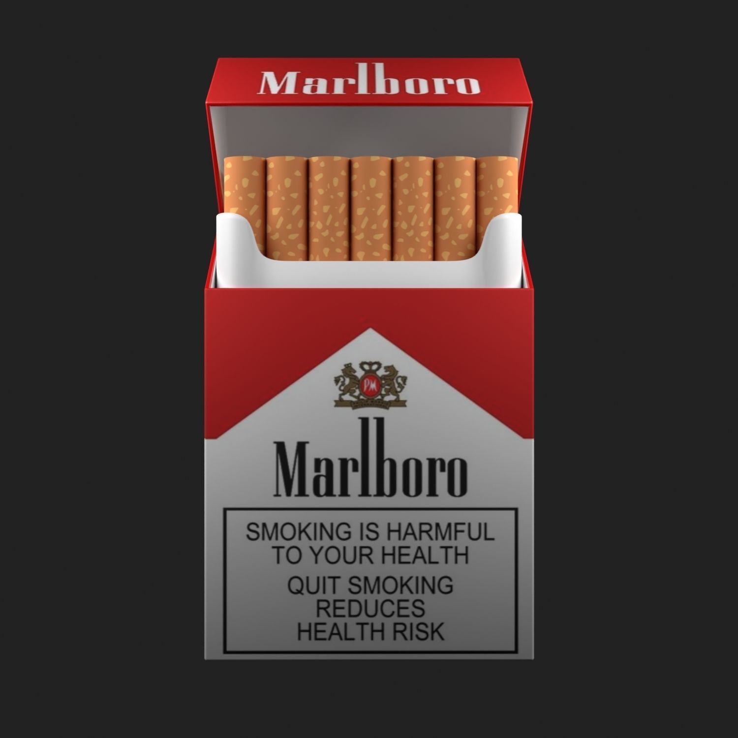 20 pack of marlboro cigarettes Marlboro Pack of 20 Cigarettes free VR / AR / low-poly 3D model