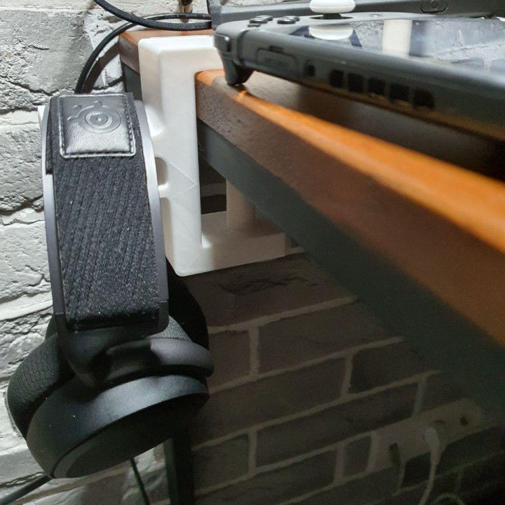 Headphone Holder Bracket 3D print model_9