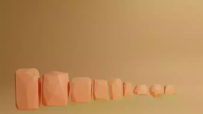 Stylized Rocks Low-poly