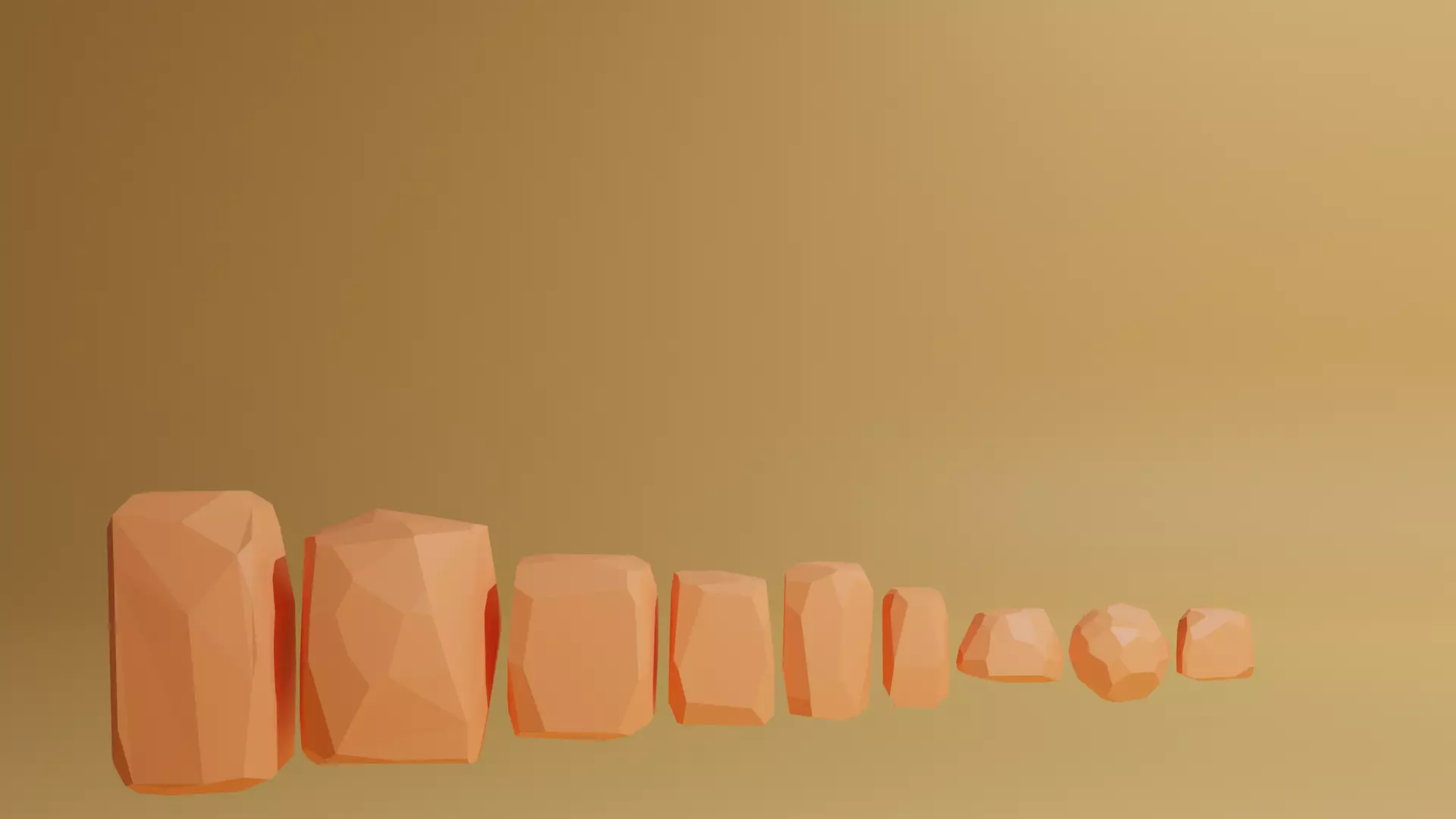 Stylized Rocks Low-poly Free low-poly 3D model_0