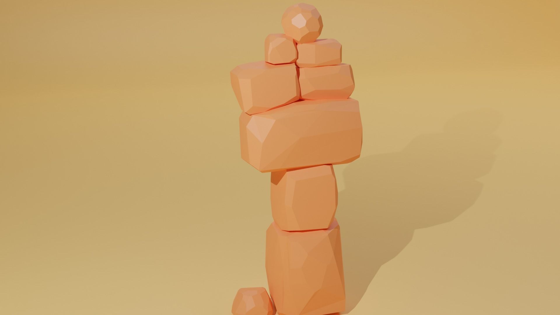 Stylized Rocks Low-poly Free low-poly 3D model_1