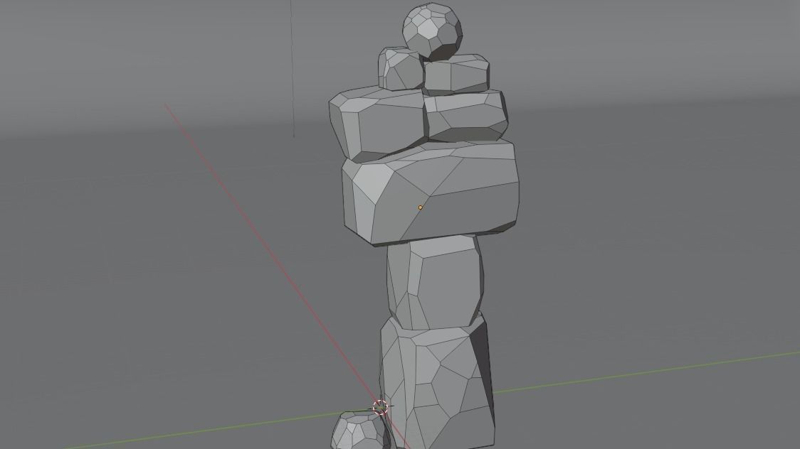 Stylized Rocks Low-poly Free low-poly 3D model_6